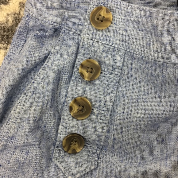 Express Sailor Linen Button Front Shorts - Picture 6 of 6